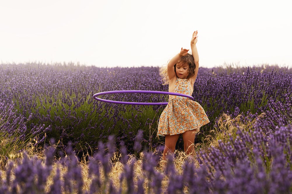 sesion de fotos en los campos de lavanda de brihuega
